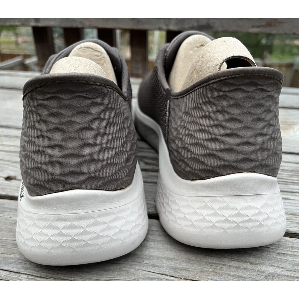 New! Skechers Slip-ins Men’s 11.5 Go Walk Flex Hands Up Shoes Brown 216496 - Picture 6 of 12